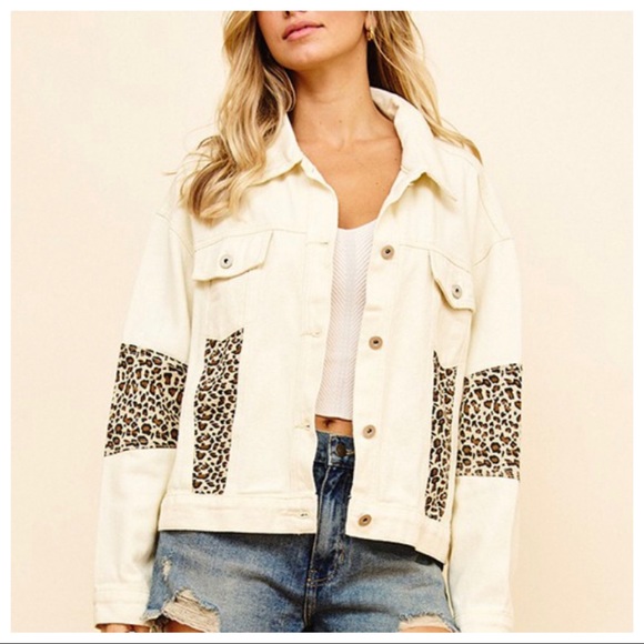 Fabulous Must Have Leopard Contrast Twill Jacket - Picture 7 of 8